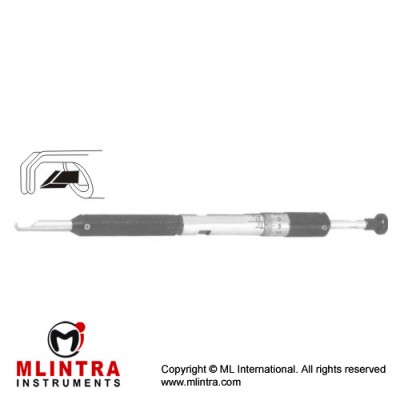 Diamond Micrometer Knife Double Verticle and 45° Cutting Edge Stainless Steel, 13 cm - 5" Width 1.0 mm 